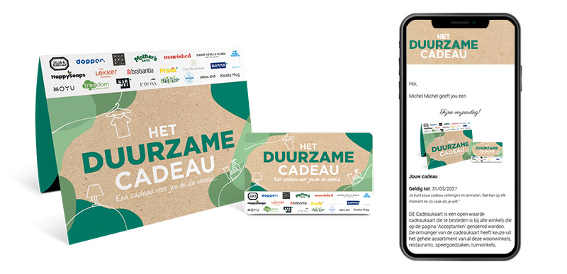 Het Duurzame Cadeau DE Cadeaukaart